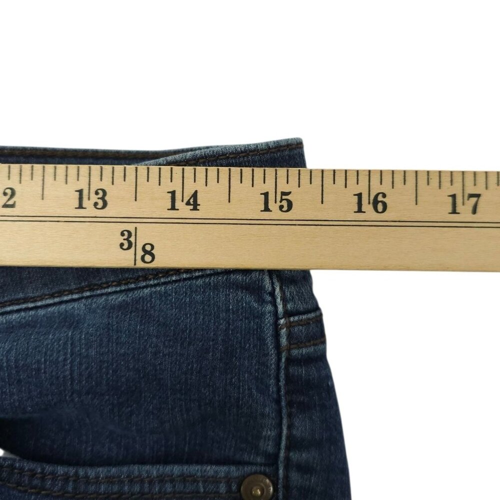 Loft Modern Skinny Jeans Womens Size 28/6 Mid Rise Dark Wash Stretch Denim - Picture 12 of 14